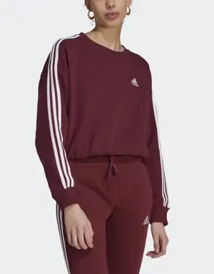 Adidas Sudadera corta Essentials 3 bandas
