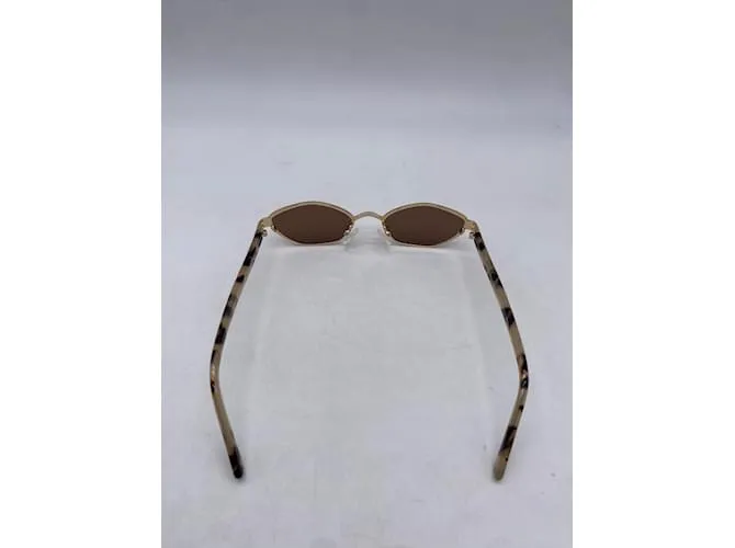 Autre Marque Gafas de sol LU GOLDIE T.  el plastico Castaño 