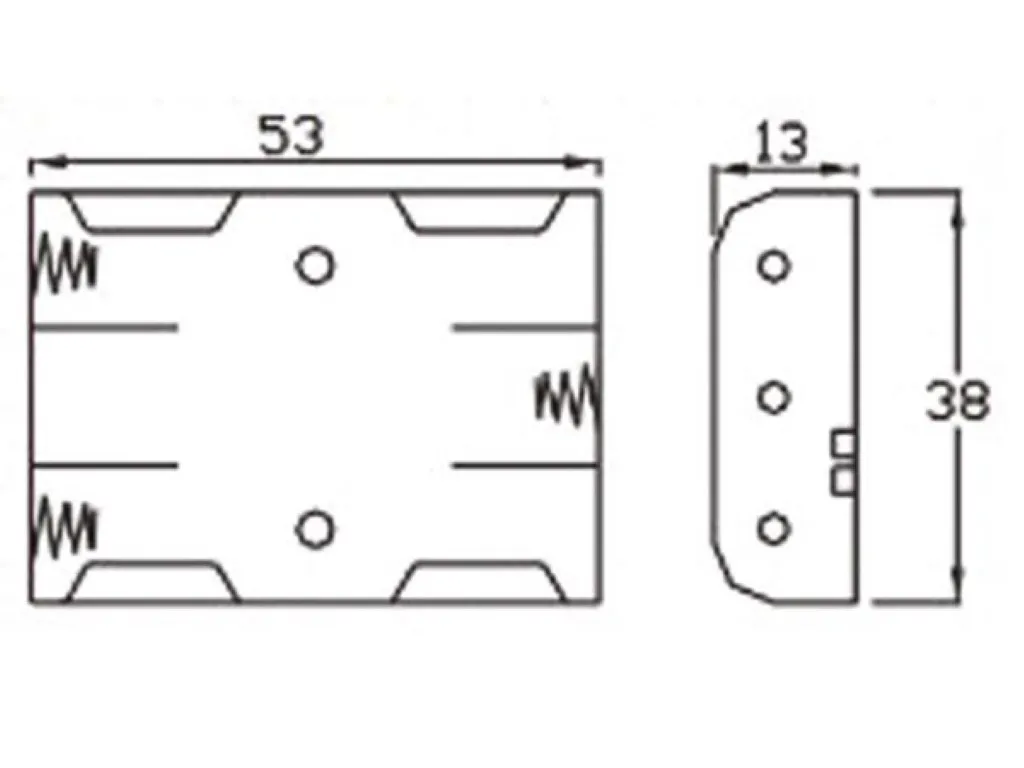 BATTERY HOLDER FOR 3 x AAA-CELL