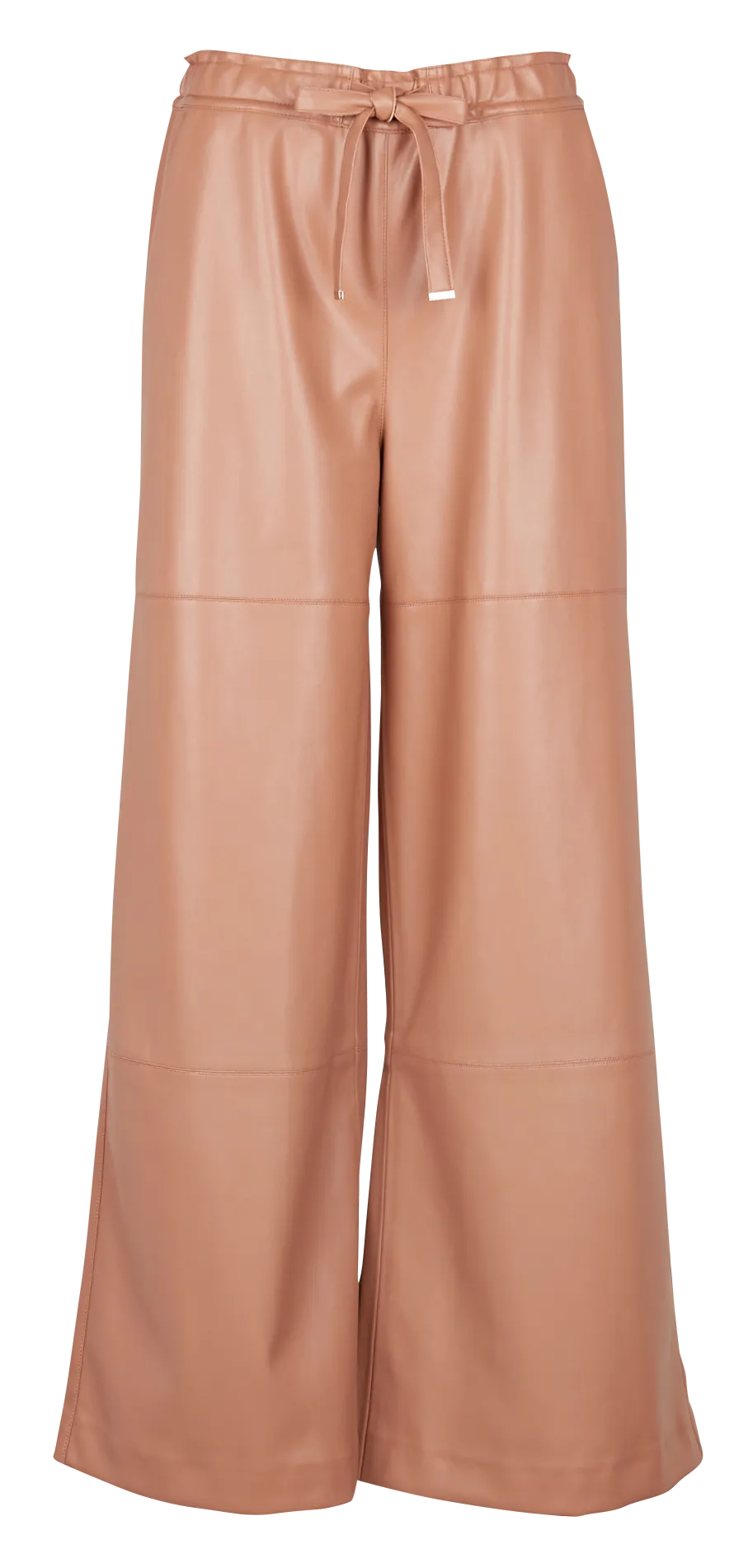 BEAUTIFUL - Pantalón ancho de talle alto en marron