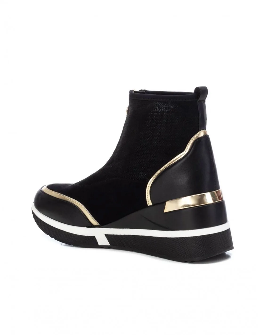 Botines Deportivos Cuña Negros XTI