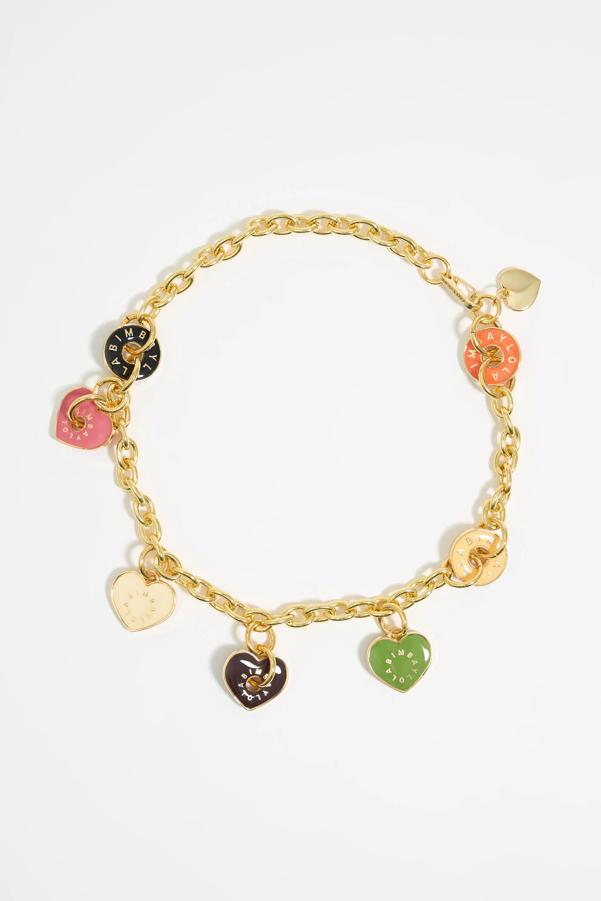 Collar logos corazón multicolor