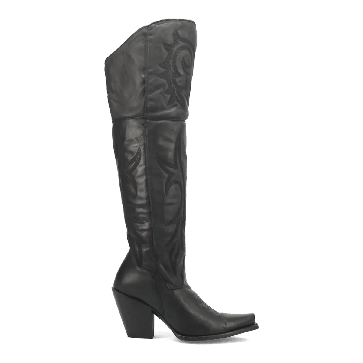 Dan Post Women's Jilted Snip Toe Leather Tall Boots - Black