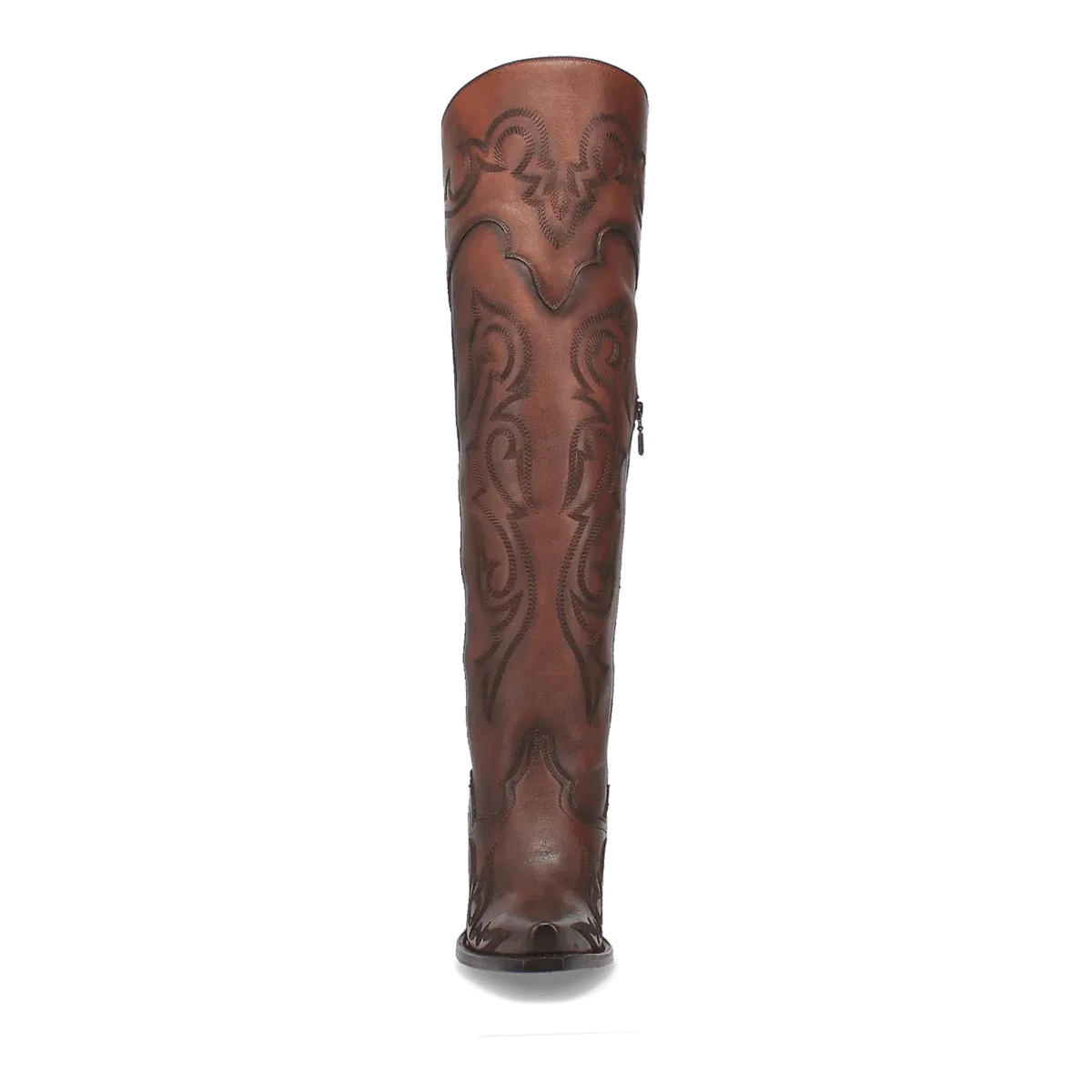 Dan Post Women's Seductress Snip Toe Leather Tall Boots - Chestnut