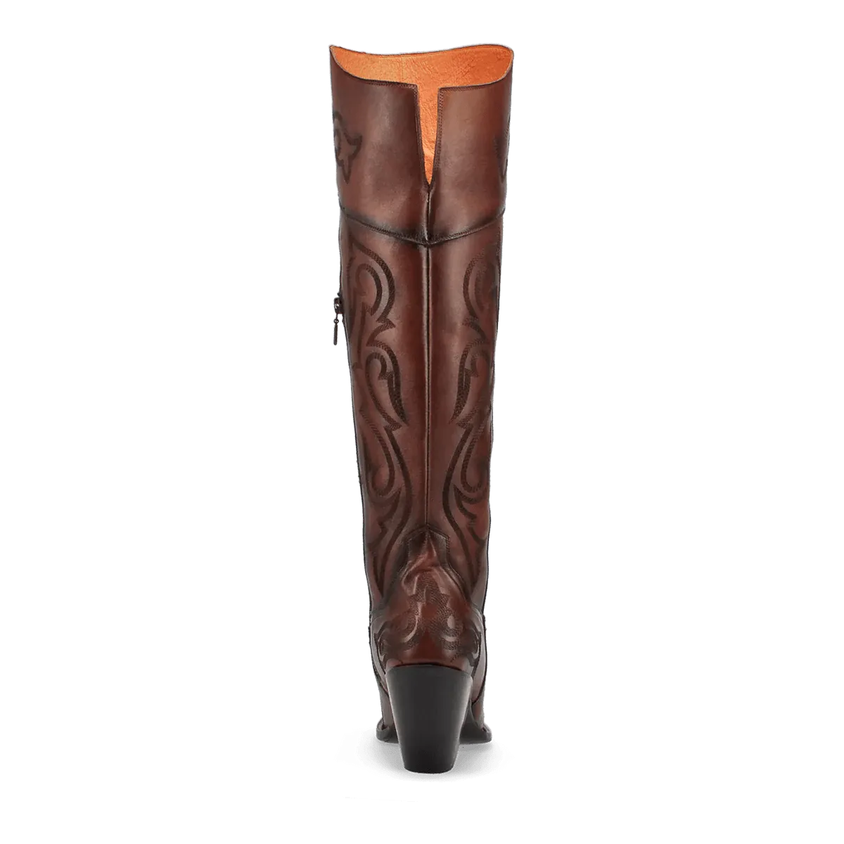 Dan Post Women's Seductress Snip Toe Leather Tall Boots - Chestnut