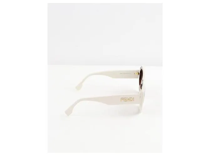 Fendi Gafas de sol blancas Blanco 