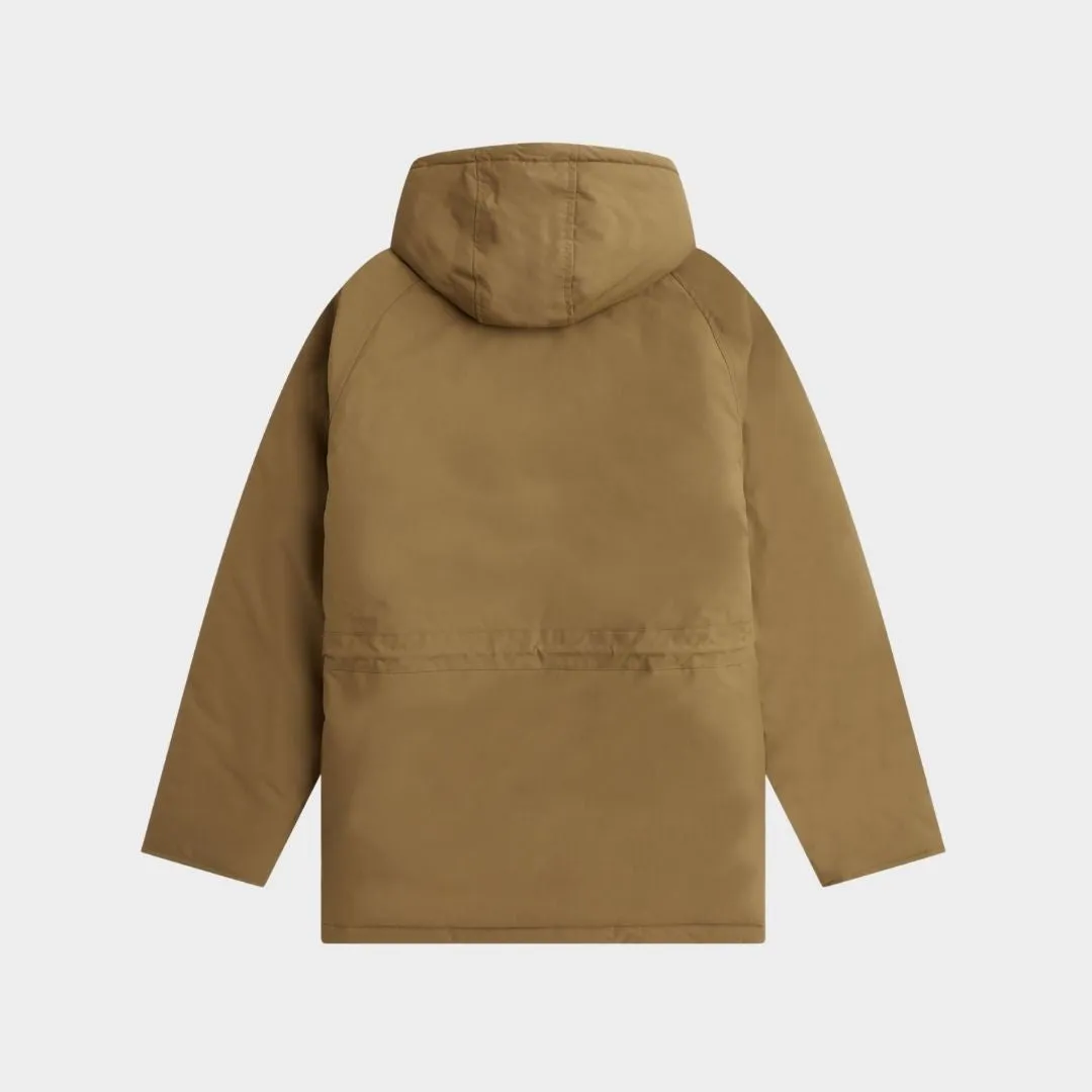 Fred Perry Padded Zip Through Jacket Shaded Stone