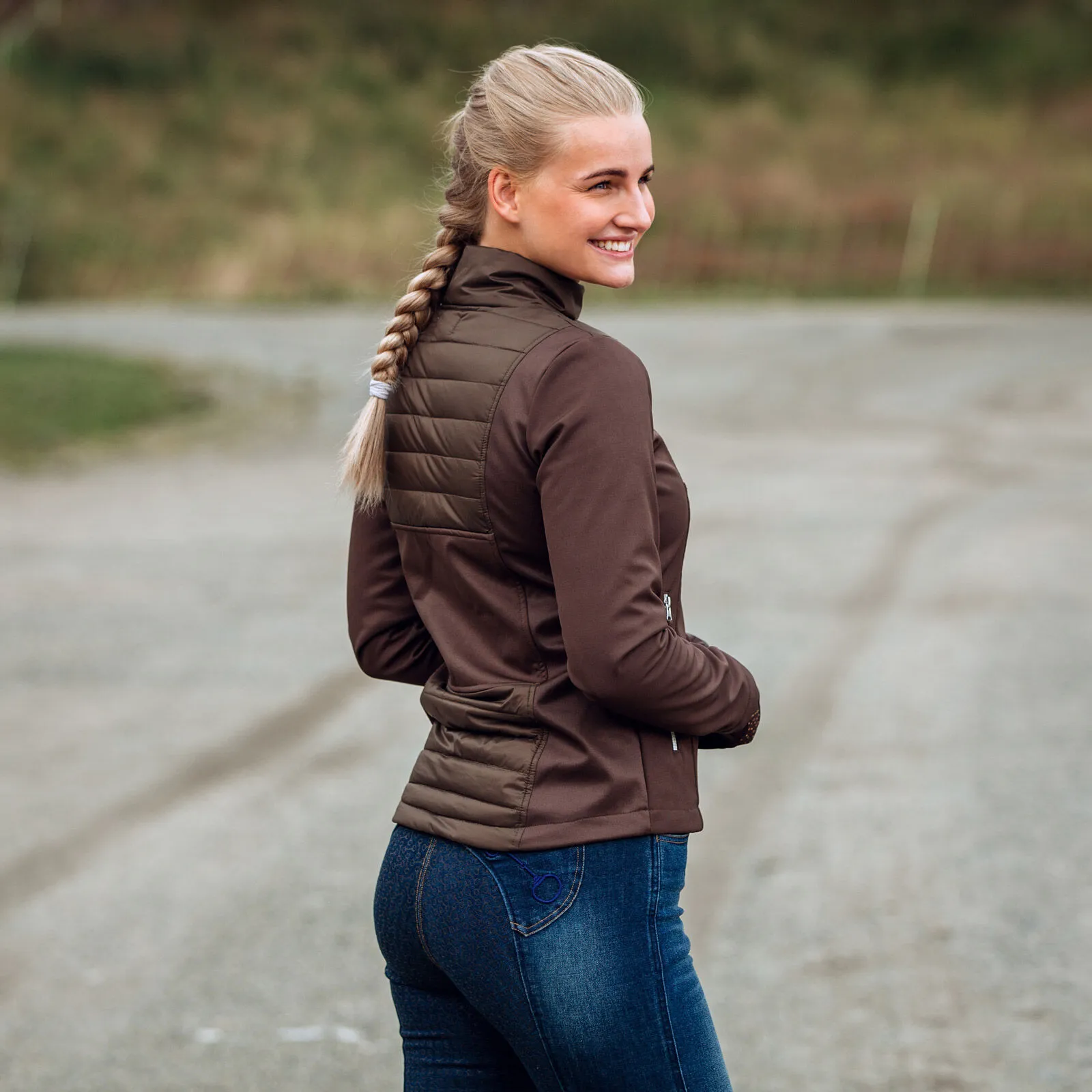 Horze Chaqueta Híbrida Softshell para Mujer Maeve