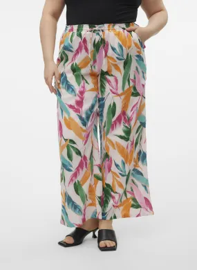 KLEO - Pantalón de algodón ligero estampado en rosa