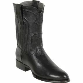 Men's Los Altos Original Leather Boots Roper Toe - Black 692105