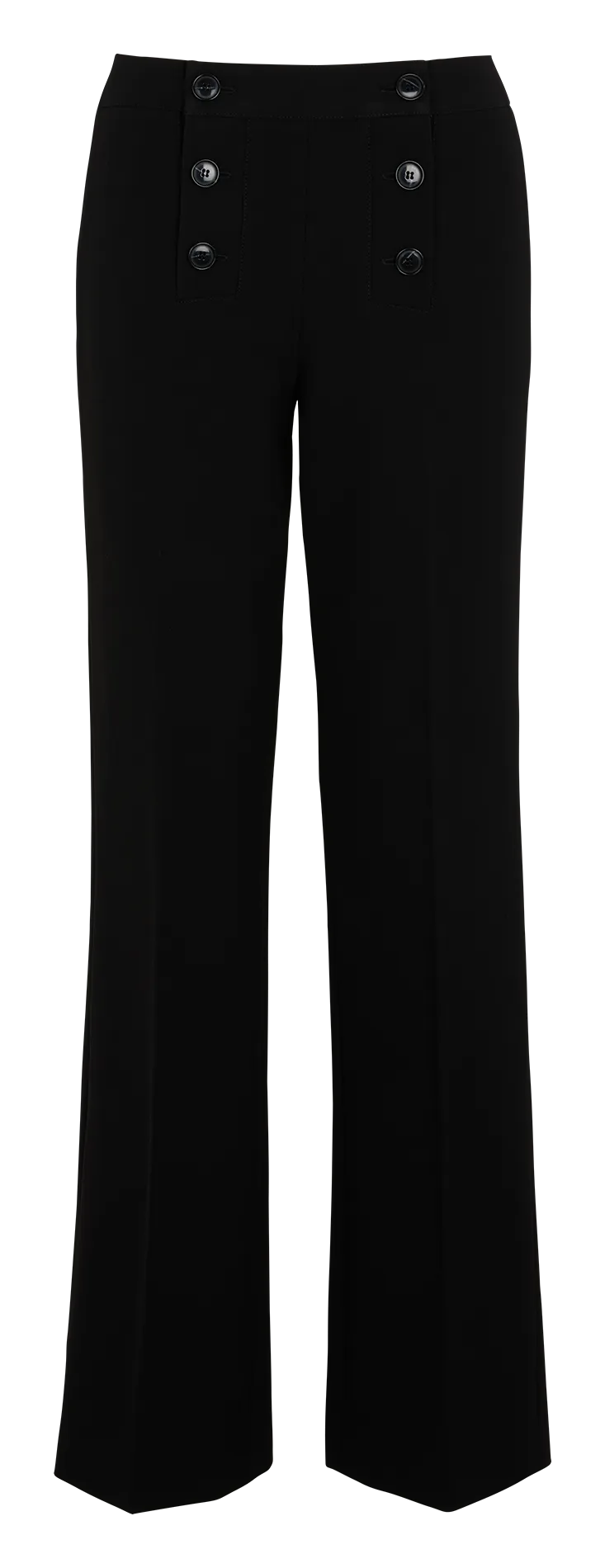 OXAN - Pantalón recto tobillero en negro