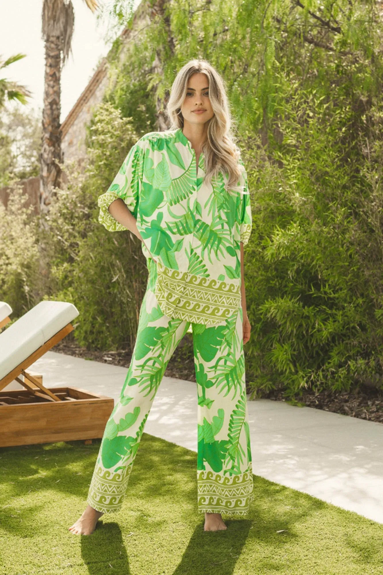 Pantalon wide leg