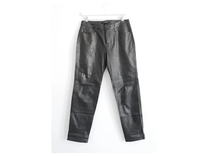 Pantalones cortos de cuero J Brand Negro 