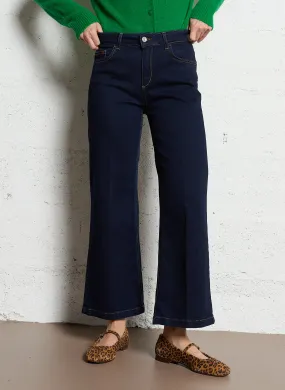 Pantalón capri vaquero en azul