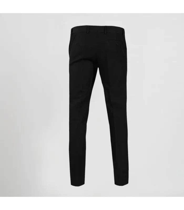Pantalón de hombre con goma interior en lados de cintura, para hostelería, en tela plana UNIFORMES GARY'S 700016