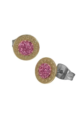 Pendientes de acero con oro 094_61398-PTR-2