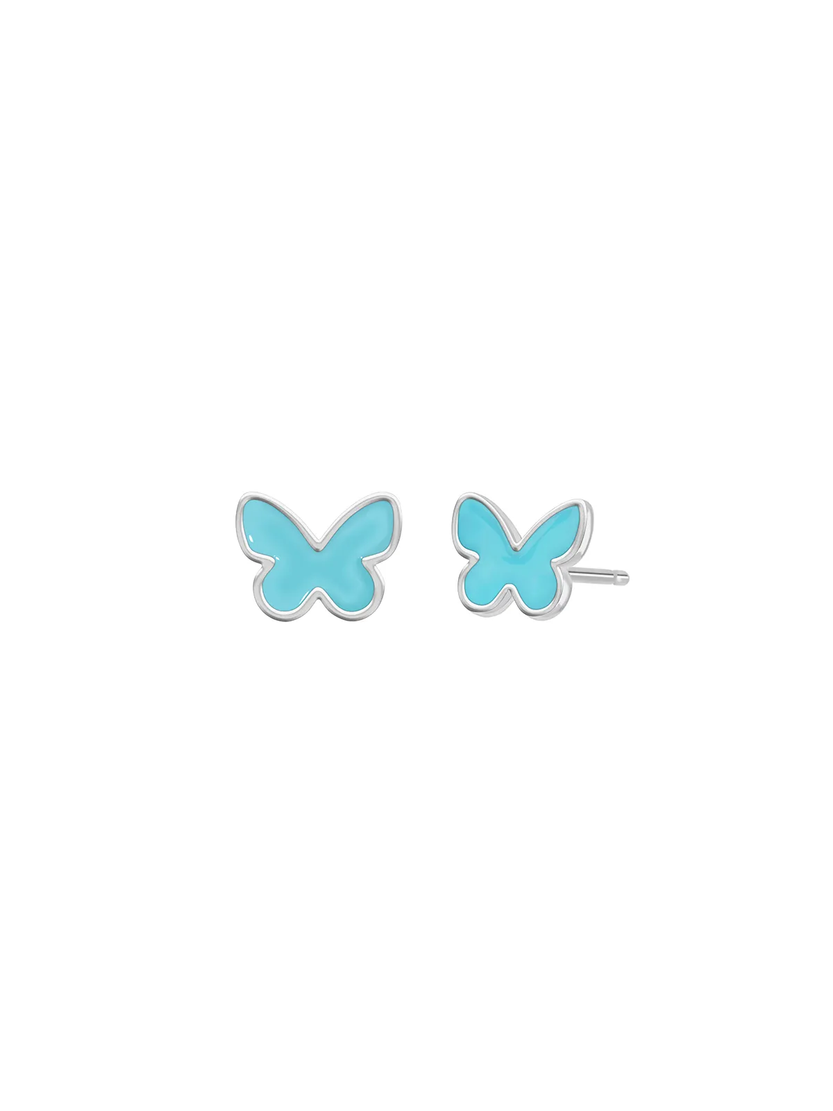 Pendientes Plata Mariposa Turquesa D02401/AG