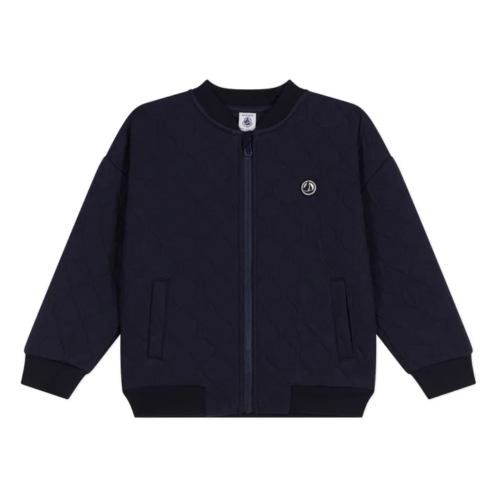 Petit Bateau Chaleco bomber tubular | Azul Marino