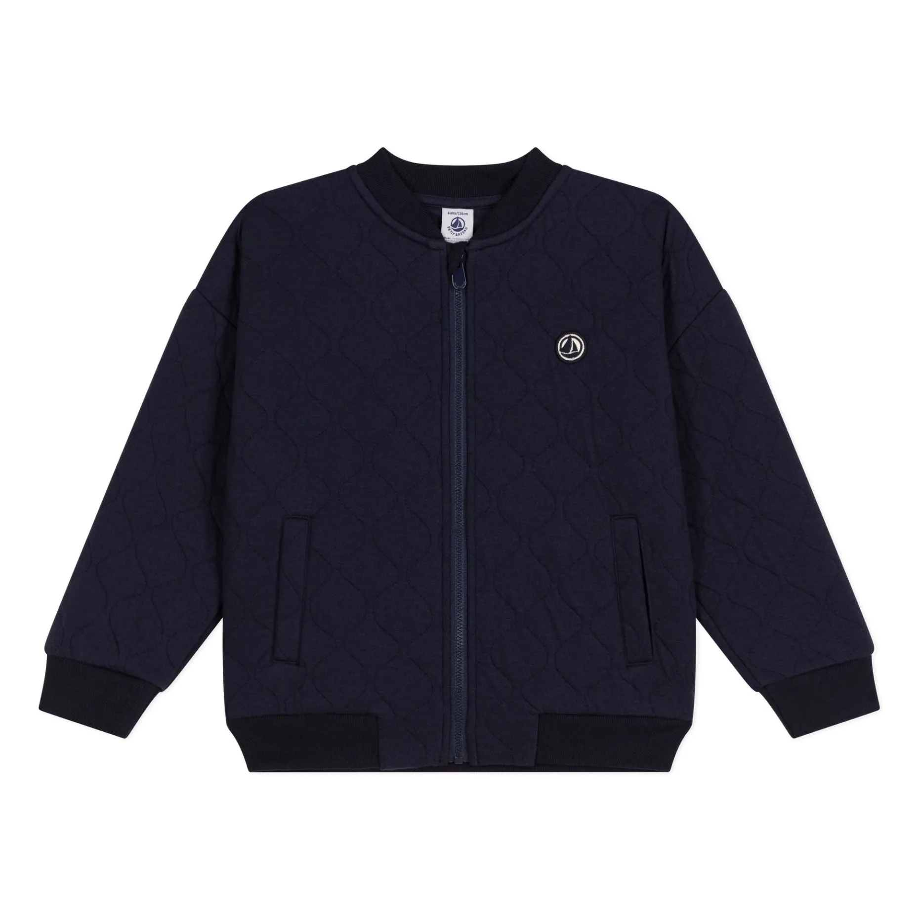 Petit Bateau Chaleco bomber tubular | Azul Marino
