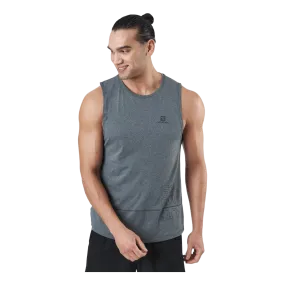 Salomon Cross Run Graphic Tank M Black/heather