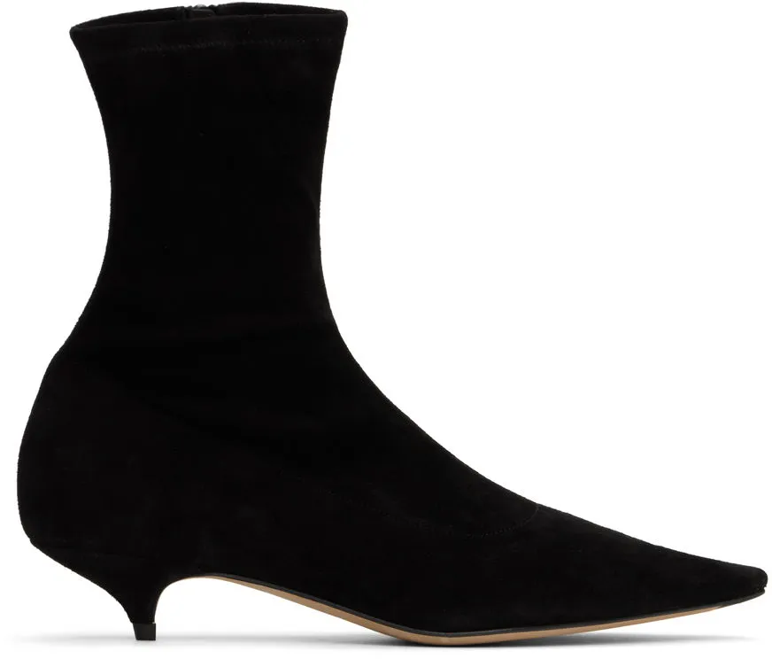 The Row Black Liisa Boots