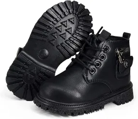 Toddler Boys Girls Hiking Boots Classic Ankle Boots Waterproof Outdoor Insulated Anti-slip Rubber Sole Winter Snow Boots(toddler