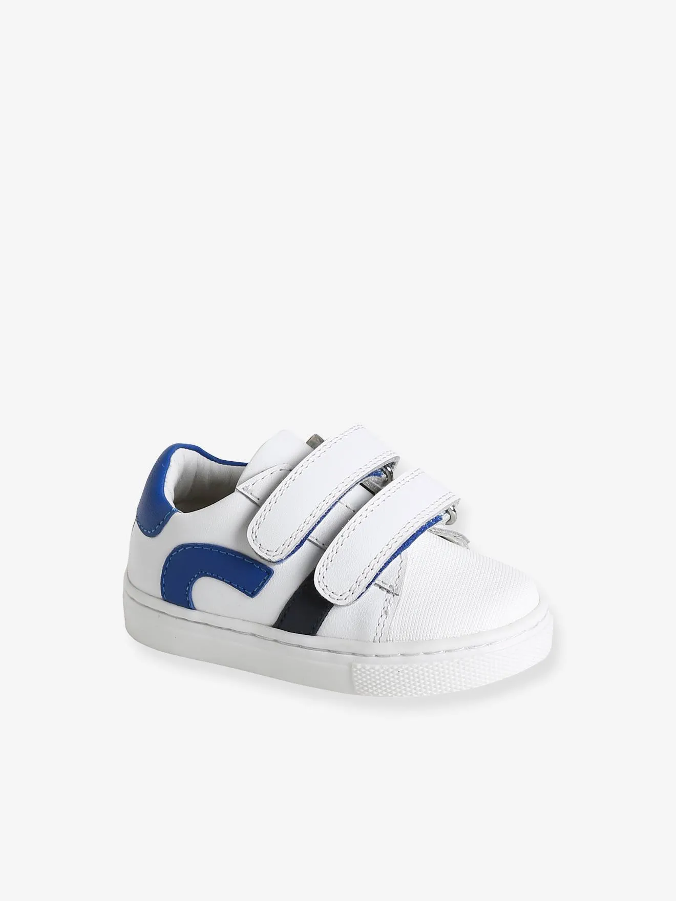 Zapatillas deportivas de piel con tiras autoadherentes para bebé