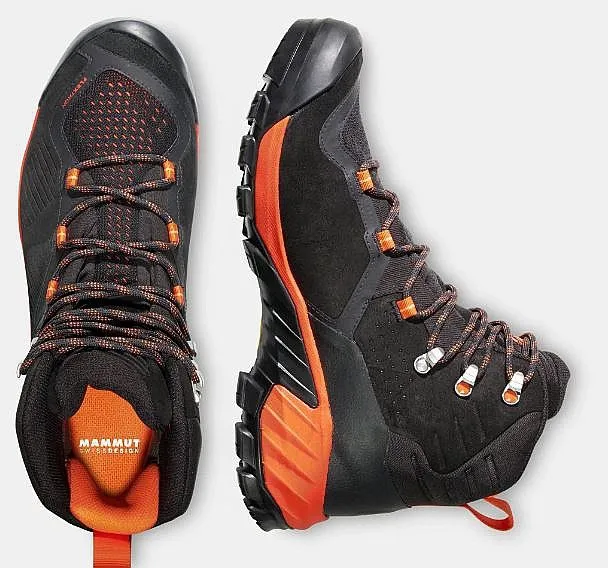 zapatos Mammut Sapuen High GTX - Black/Dark Radiant - men´s