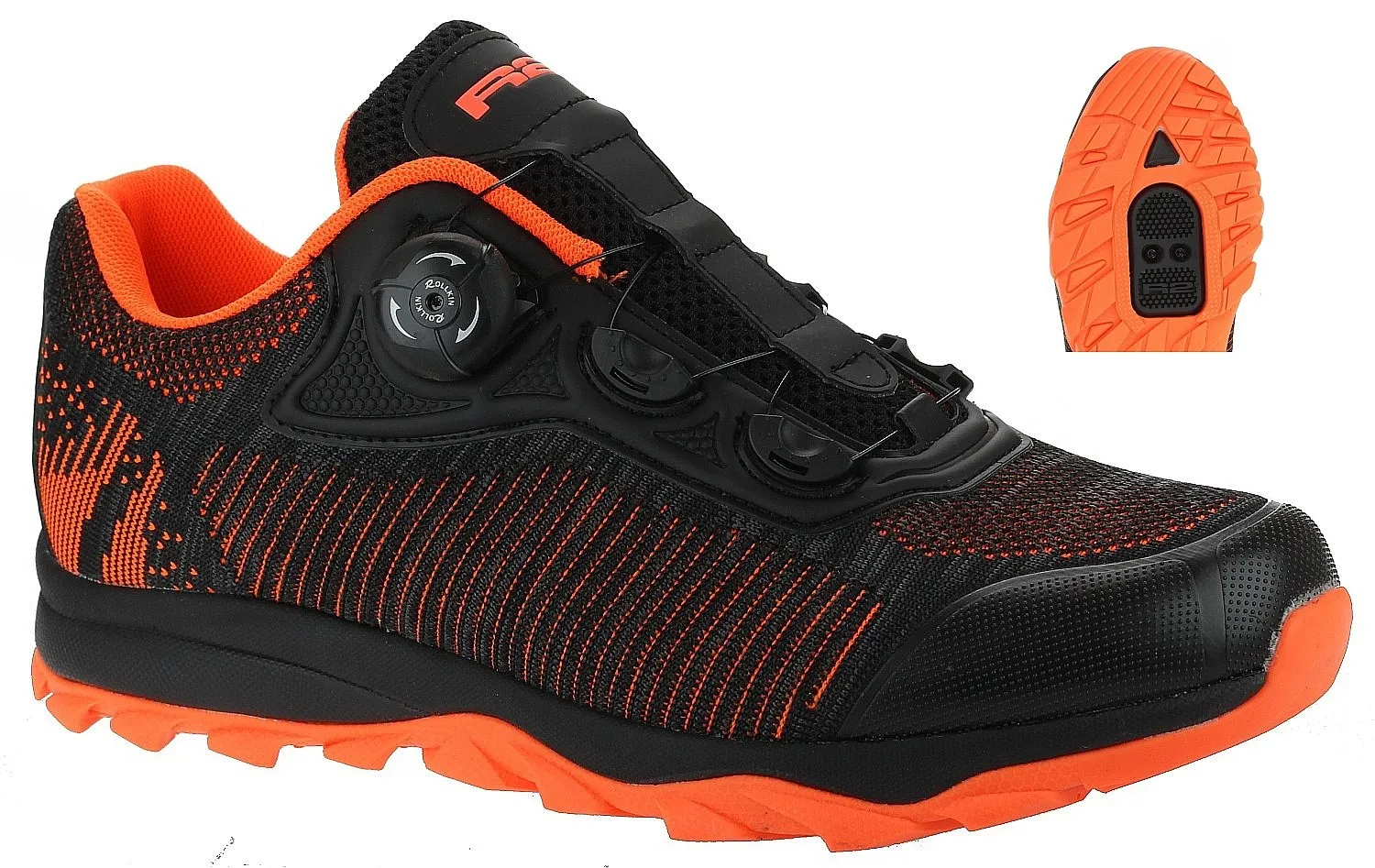 zapatos R2 Orion - Black/Orange